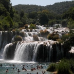 Bild der Krka-Wasserfälle in Dalmatien (2015)