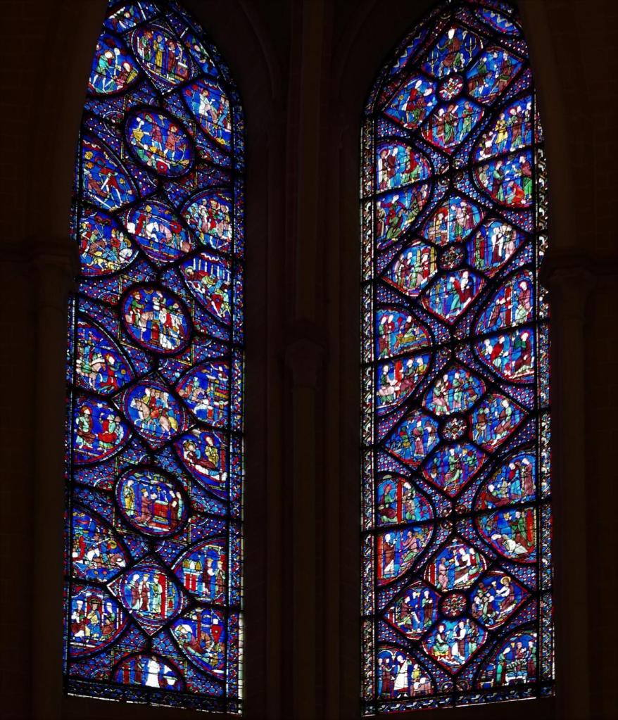 Chartres: Kathedrale Fenster des Chorumgangs [Karl der Große - Jakobus der Ältere] (2022)